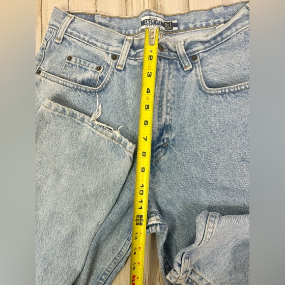 VTG 90s GAP Jeans Easy Fit USA Made Mens 34x34 Medium Wash Straight High Waist - Picture 6 of 12
